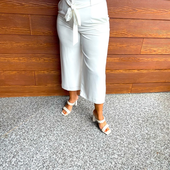 Wayf White Capri Trouser, size M - Picture 4 of 8